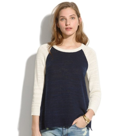 Madewell Tops - Madewell Light Linen Blend Knit Pullover